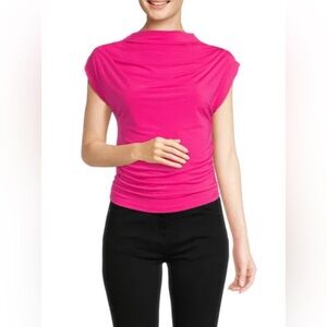 NWT Renee C Hot Pink Top Sz Large